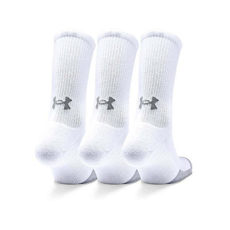Under Armour Knee High Socks Unisex 3 Pack White Couple’s