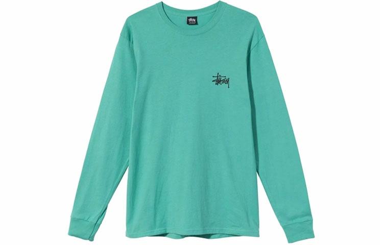 Худи / Лонгслив Stussy Basic L/S Tee (черный) — фото 8