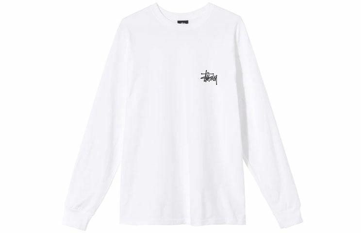 Худи / Лонгслив Stussy Basic L/S Tee (черный) — фото 6