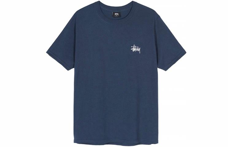 Футболка Stussy Basic Tee (темно-синяя) — фото 2