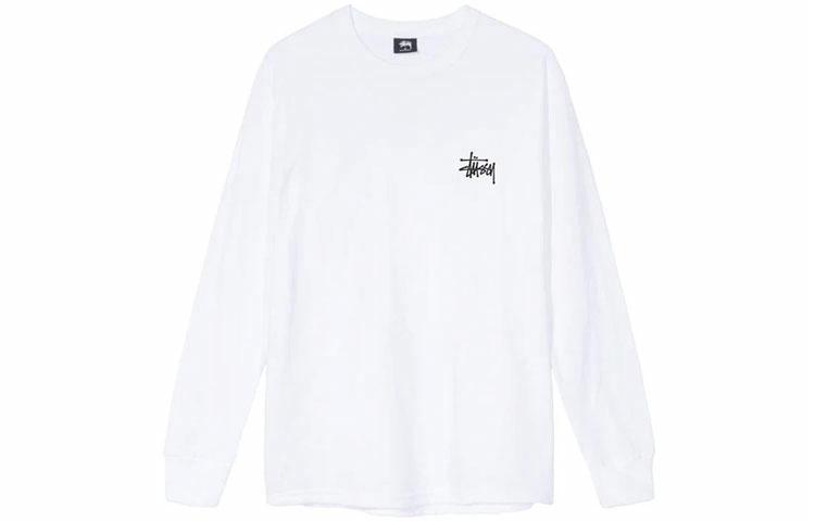 Худи Stussy Basic L/S Tee (белая) — фото 2