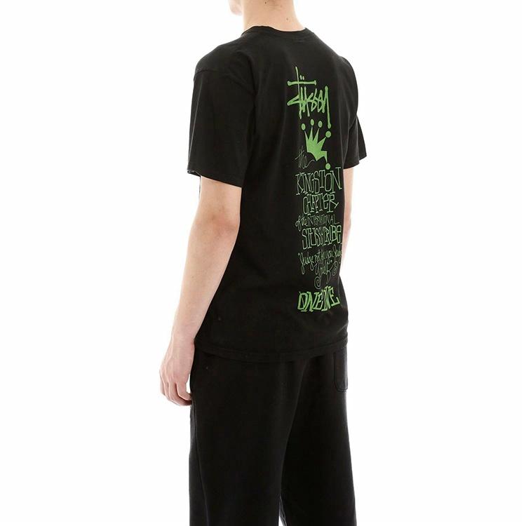 Футболка Stussy Kingston Tee (черная) — фото 4