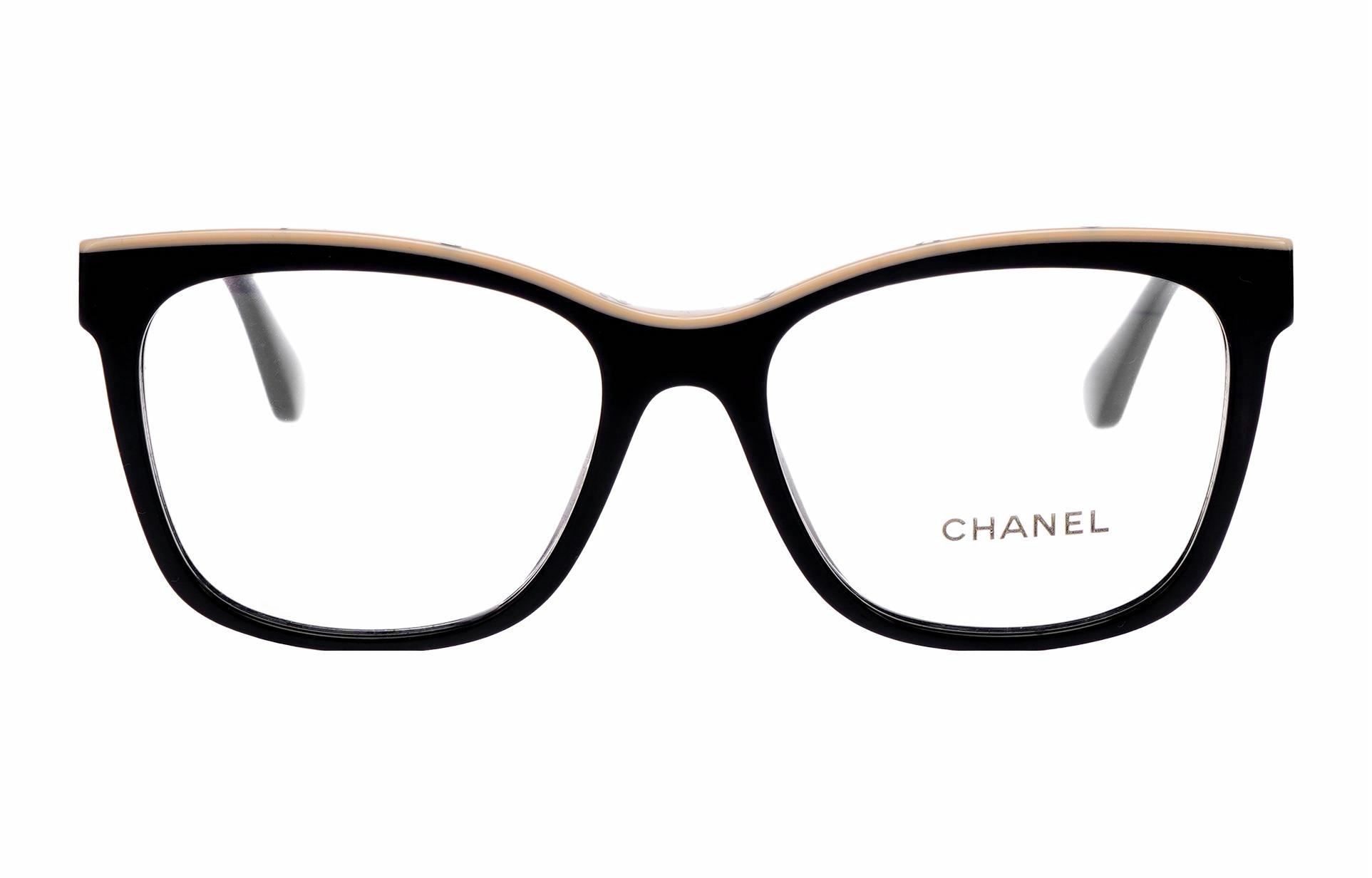 Очки Chanel (черные) — Чёрный/Бежевый — фото 4