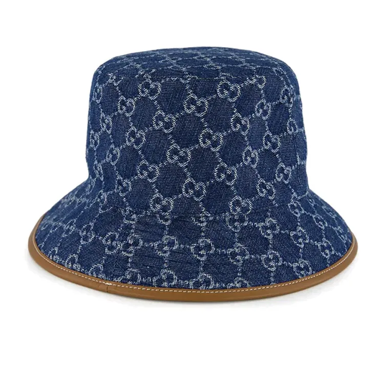 GUCCI Monogrammed Denim Bucket Hat