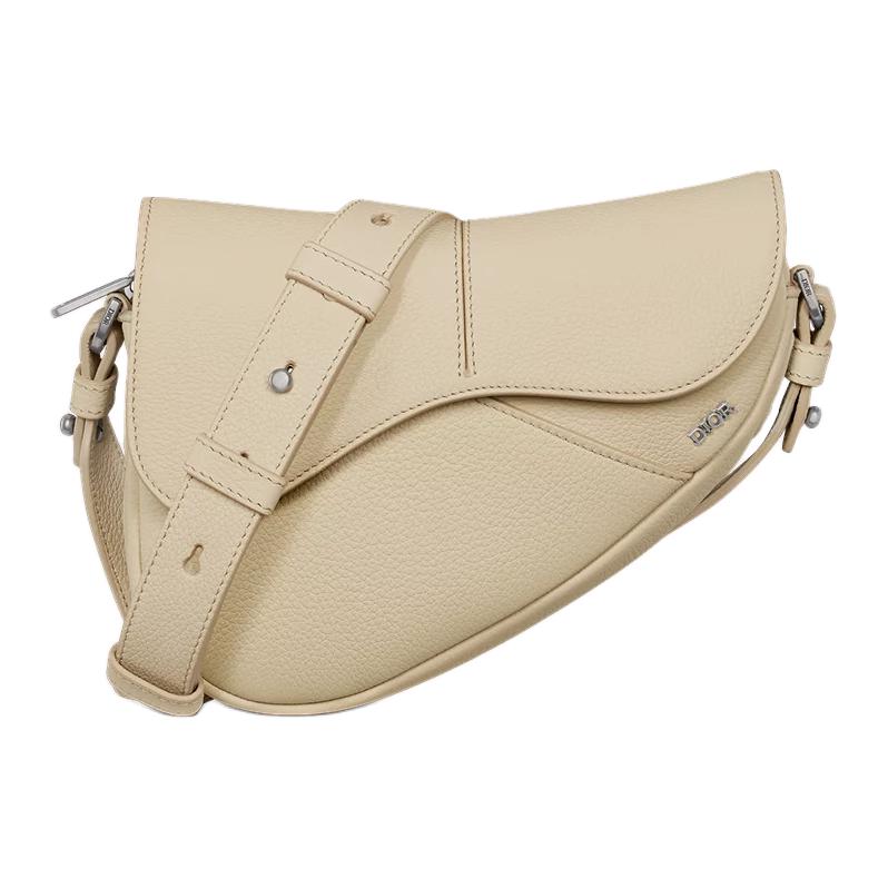 Мужская сумка Dior Saddle (бежевая)