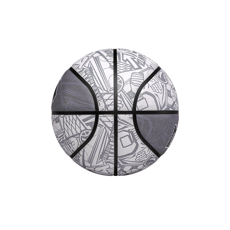 Anta Rubber Basketball Trendy Toy All Over Print Gray Size 7/5 Size Training Competition Unisex China Mainland Version