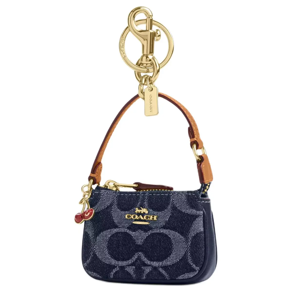 COACH Denim Bag Accessory Mini Women's Blue