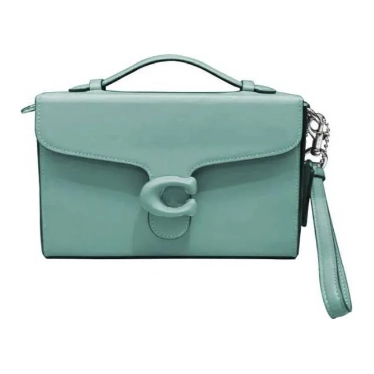 COACH Tabby Leather Handbags Small Women's Green
