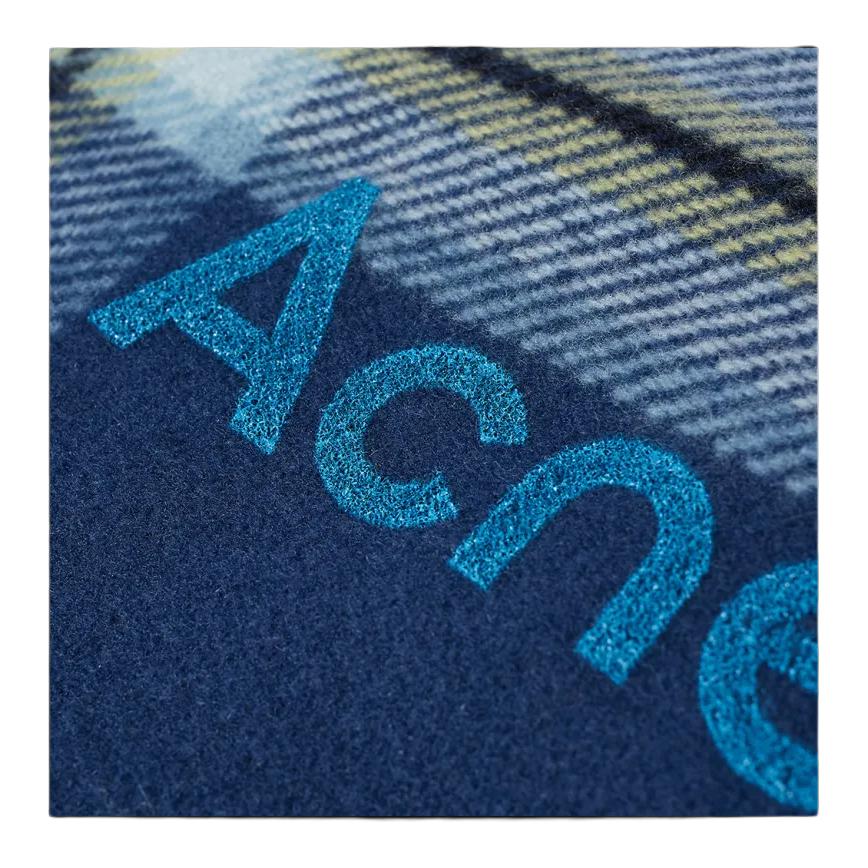 Мужской шарф Acne Studios (синий) — фото 4