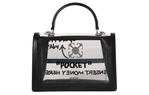 OFF WHITE PVC Handbag Women's Black