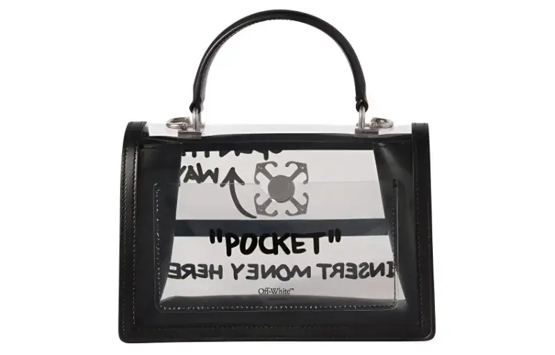OFF WHITE PVC Handbag Women's Black