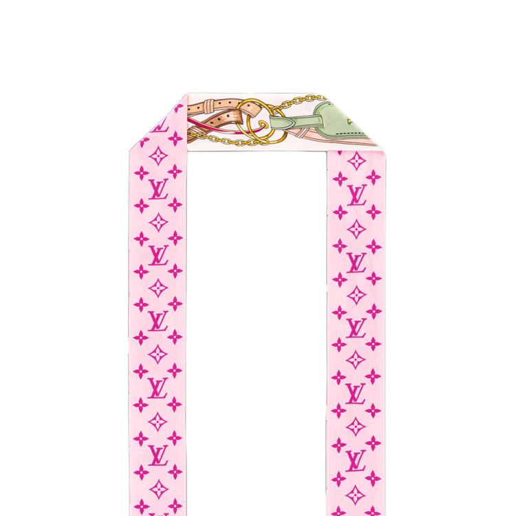 Женская лента для волос Louis Vuitton Bandeau (розовая) — фото 3