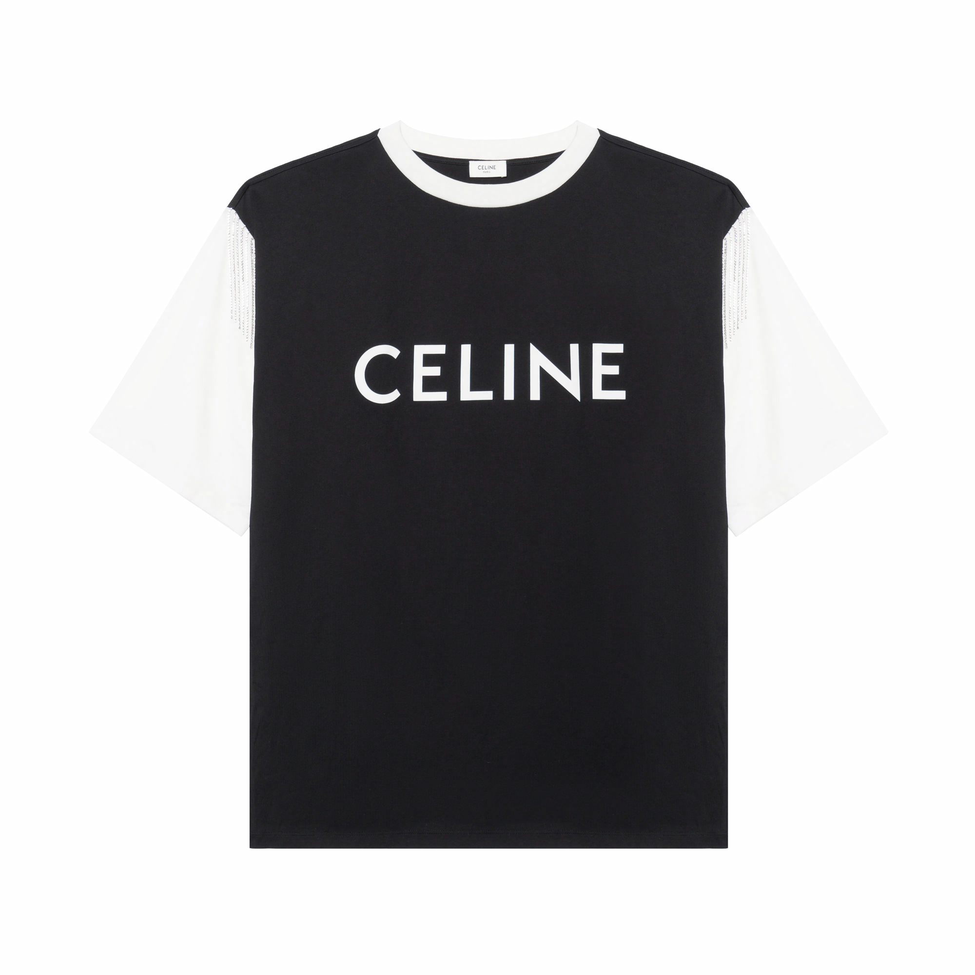 Мужская футболка CELINE CELINE FW22 LogoT (черная)