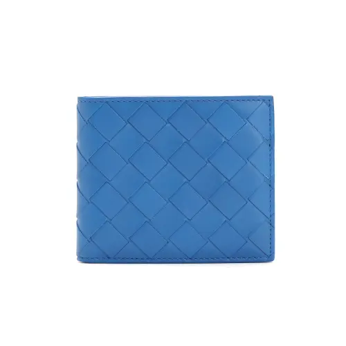 Bottega Veneta Cow Leather Wallet Men's Sapphire Blue