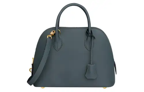 HERMES Bolide Epsom Calfskin Bowling Bag, Handbag, Shoulder Bag, Crossbody Bag Unisex Y7 Bleu Orage Hurricane Blue