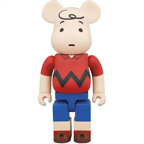 BE@RBRICK Universal Studios other characters, BE@RBRICK Peanuts Snoopy Peanuts Charlie Brown Charlie Brown first generation red 400% trendy doll 28cm