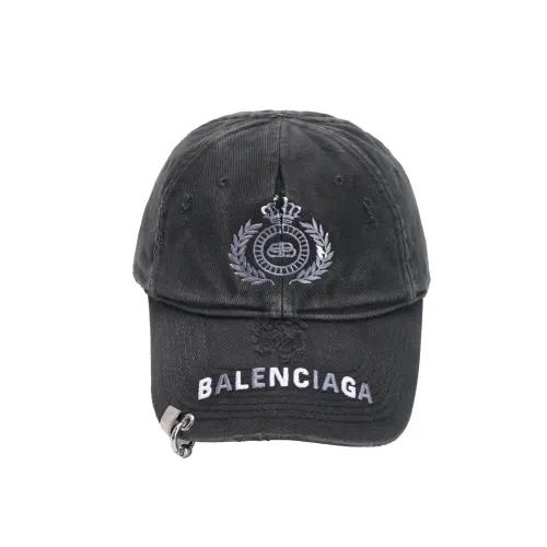 Balenciaga Bb Laurel Destroyed Piercing Cap