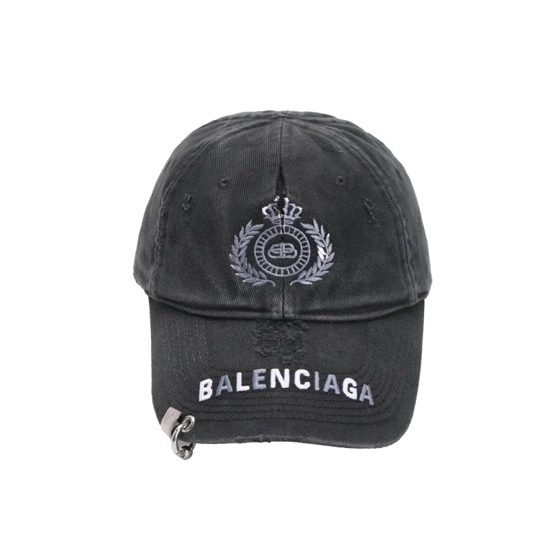 Balenciaga Bb Laurel Destroyed Piercing Cap