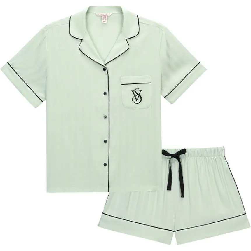Victoria's Secret Pajama Set Women's Jadeite Green