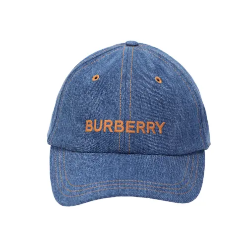 Burberry Embroidered Logo Denim Baseball Cap