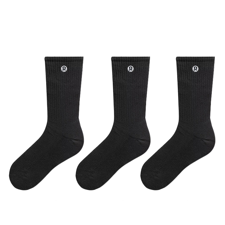 Lululemon Daily Essential Crew Socks Unisex 3 Pack