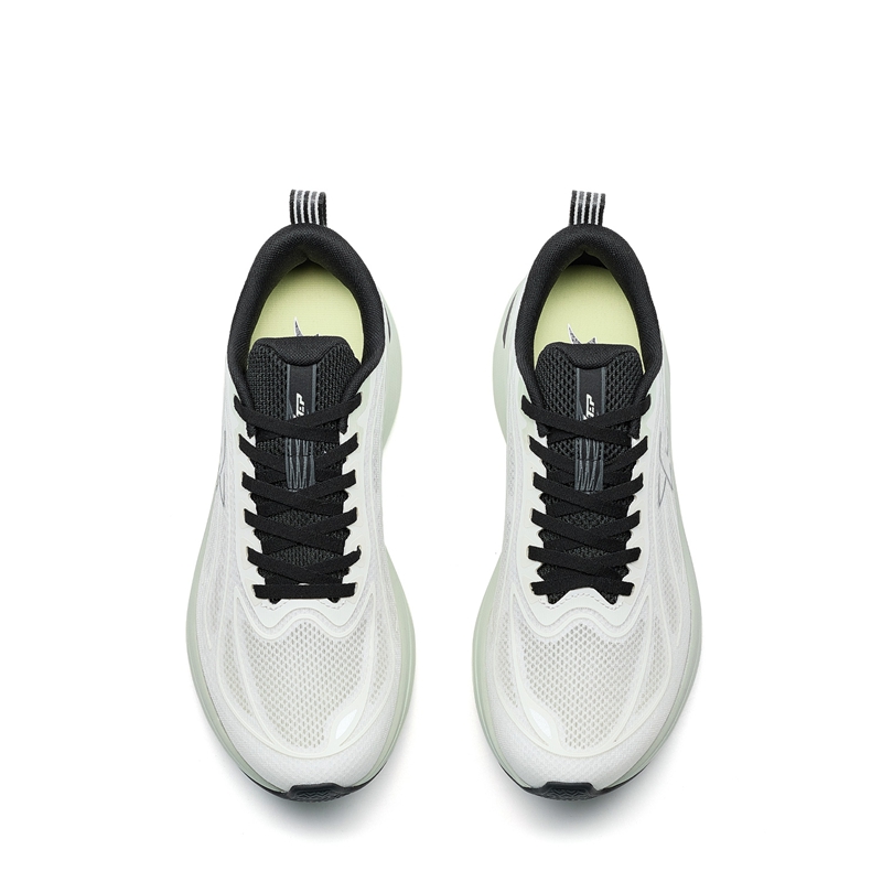 XTEP Cloud Five Slip Resistant, Breathable, Lightweight Rebound Low top Casual Training Running Shoes Men’s White Green