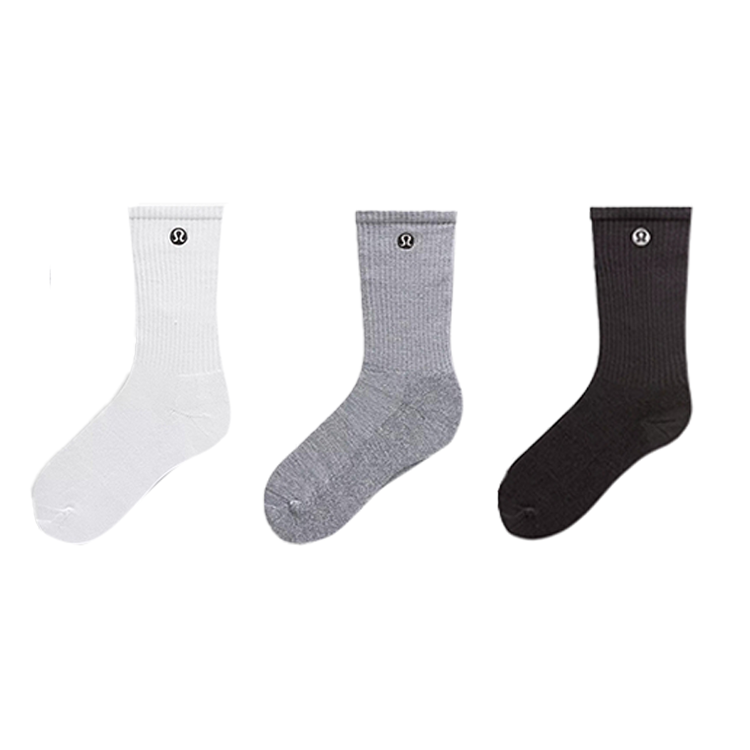 Lululemon Daily Essential Crew Socks Unisex 3 Pack