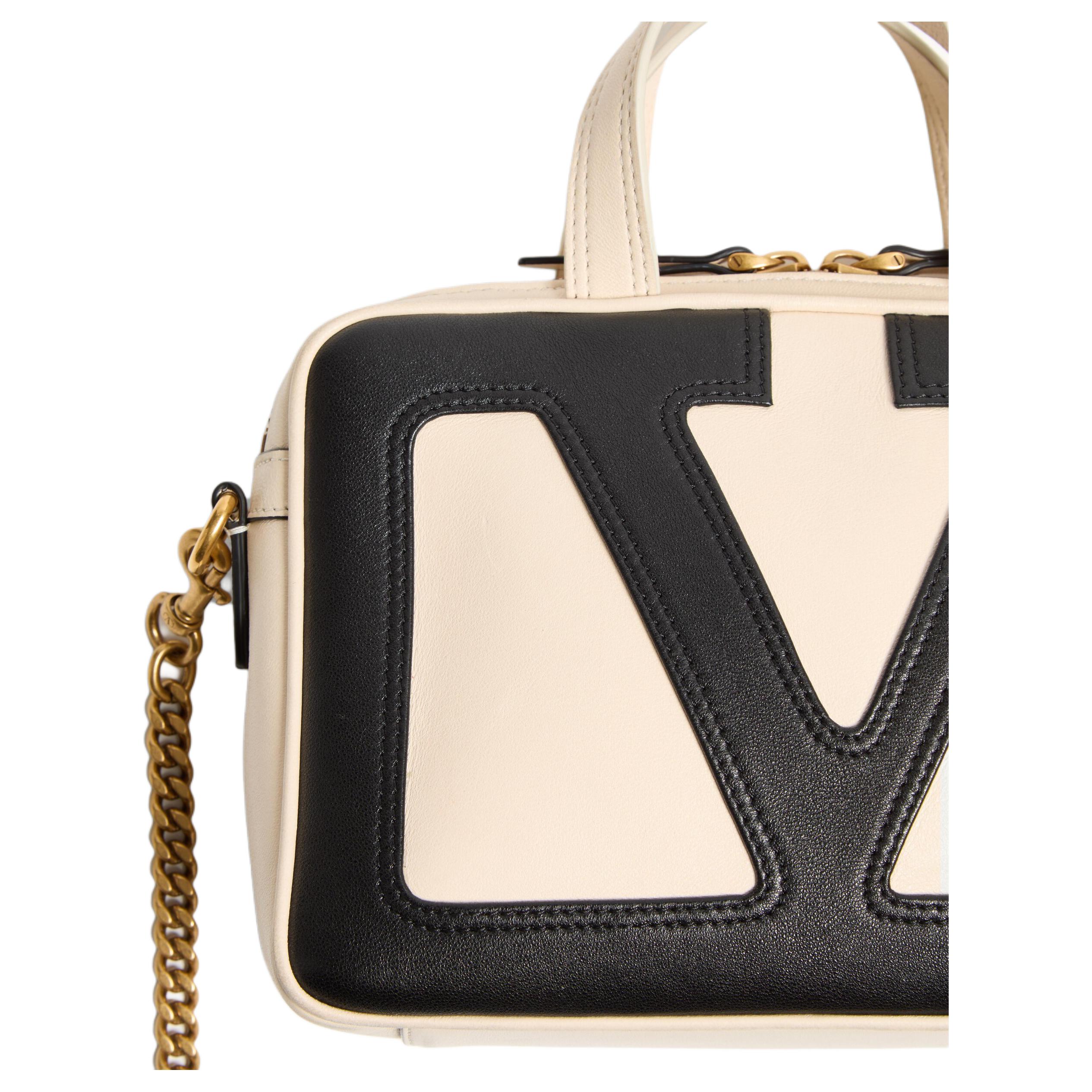 Женская сумка Valentino VIVA SUPERSTAR (молочно-черная) — фото 6