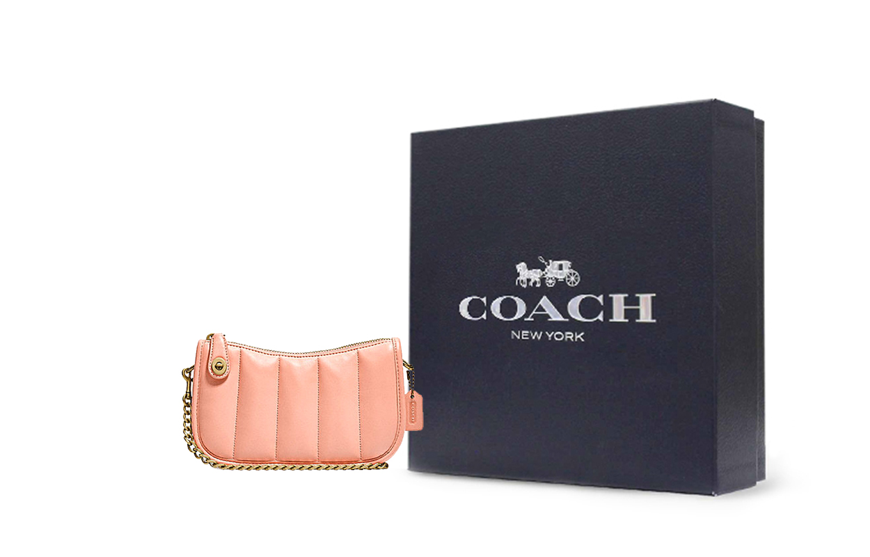Женская сумка COACH Swinger 20 (розовый) — фото 6