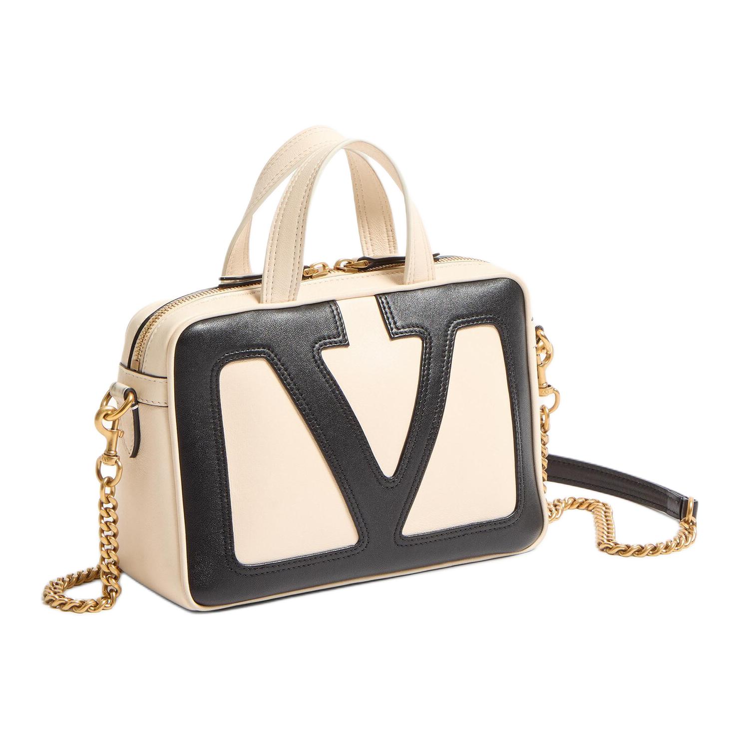 Женская сумка Valentino VIVA SUPERSTAR (молочно-черная) — фото 2
