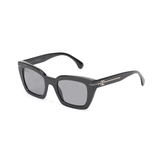 CHANEL Square Chain Polarized Sunglasses