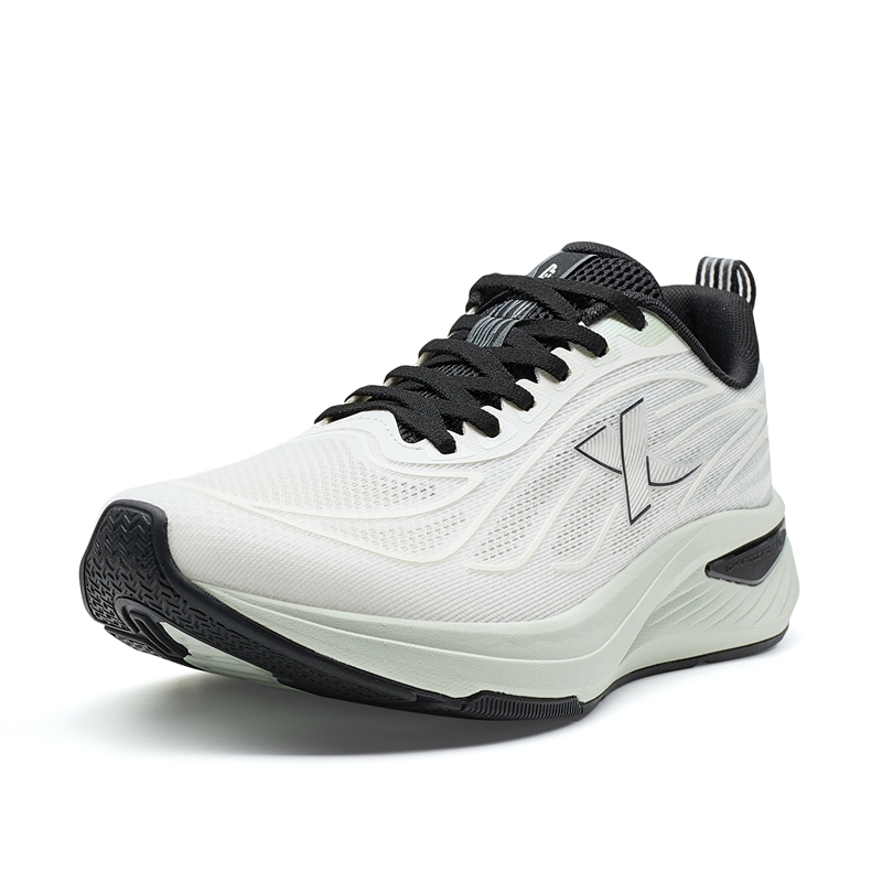 XTEP Cloud Five Slip Resistant, Breathable, Lightweight Rebound Low top Casual Training Running Shoes Men’s White Green