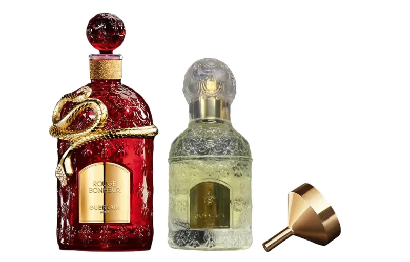 Set, wooden perfume contains rose, funnel, 3 piece set, 30 ml, 125 ml