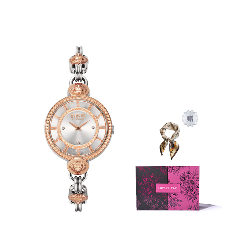 VERSUS Versace, quartz dial, women's watch, gift box, jewelry, quartz mechanism, light luxury style, for beloved