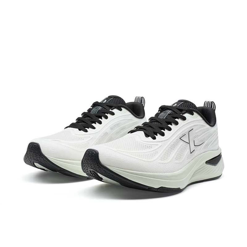 XTEP Cloud Five Slip Resistant, Breathable, Lightweight Rebound Low top Casual Training Running Shoes Men’s White Green