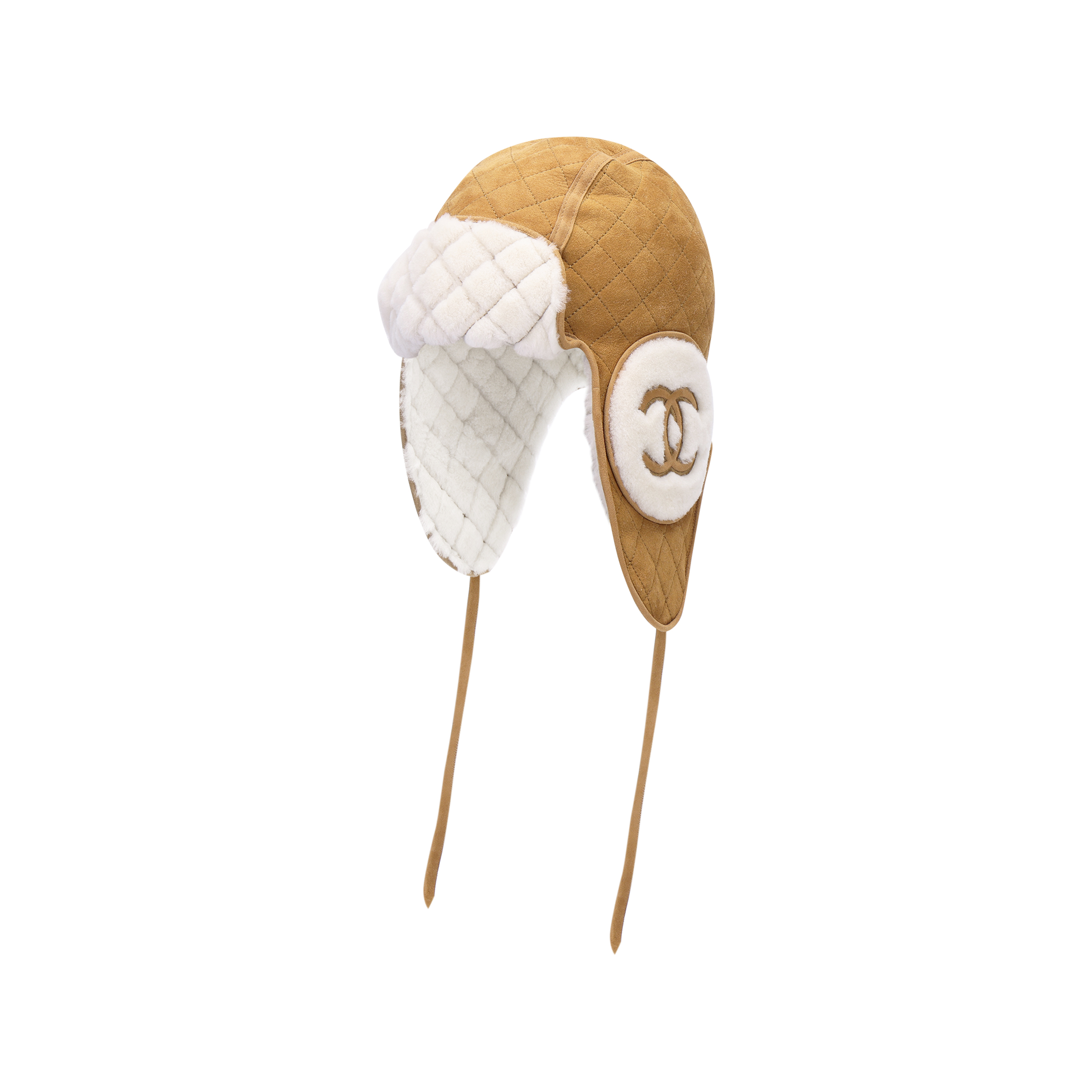 CHANEL Chanel, design demi-season beige hat for men and women, with your logo imprint, for beloved
