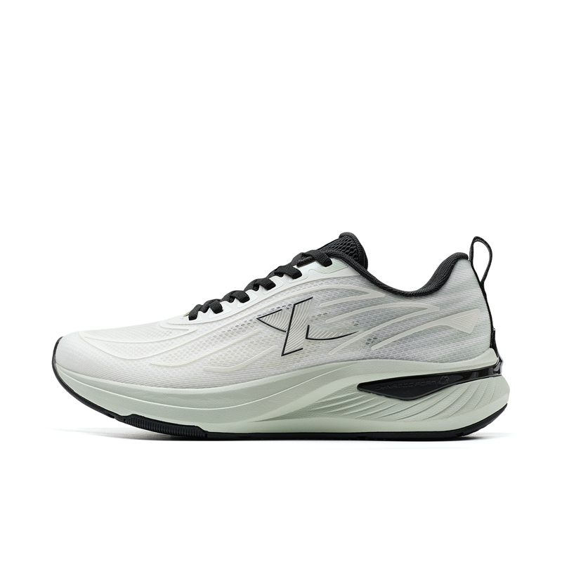 XTEP Cloud Five Slip Resistant, Breathable, Lightweight Rebound Low top Casual Training Running Shoes Men’s White Green