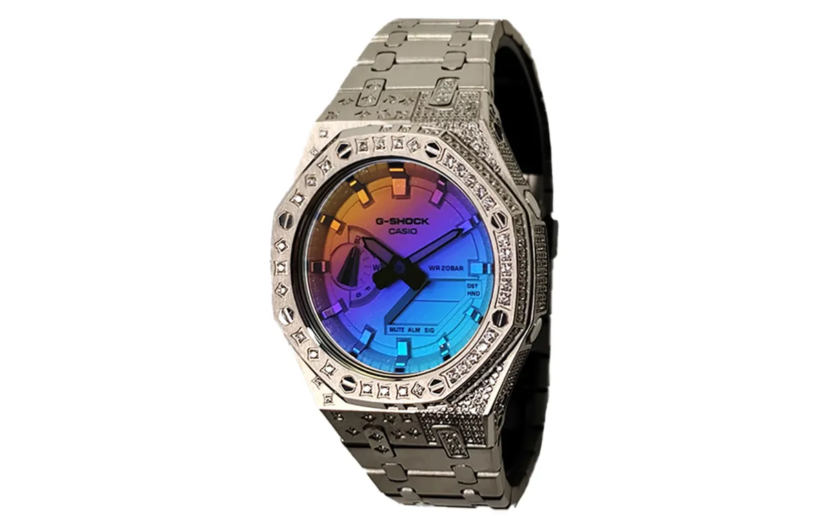 CASIO Custom Collection Quartz Movement Watch Men's Watches Multicolor Watch Dial