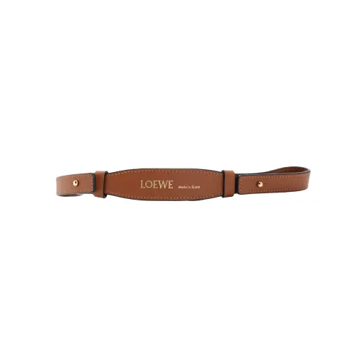LOEWE Cow Leather Bag Straps Women's Tan