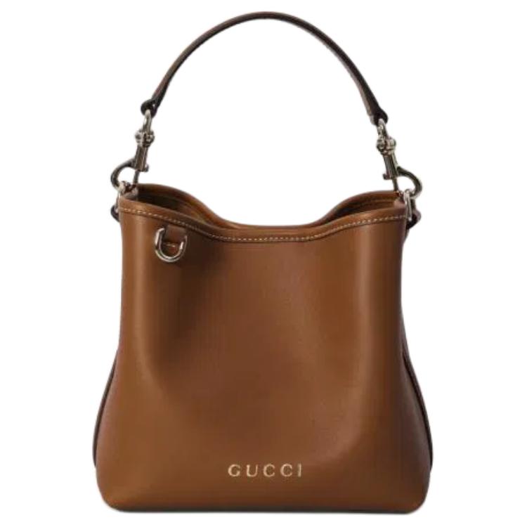 Женская сумка Gucci GG Emblem (коричневая)