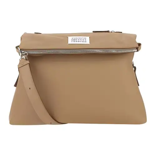 Maison Margiela Logo Patch Zipped Shoulder Bag