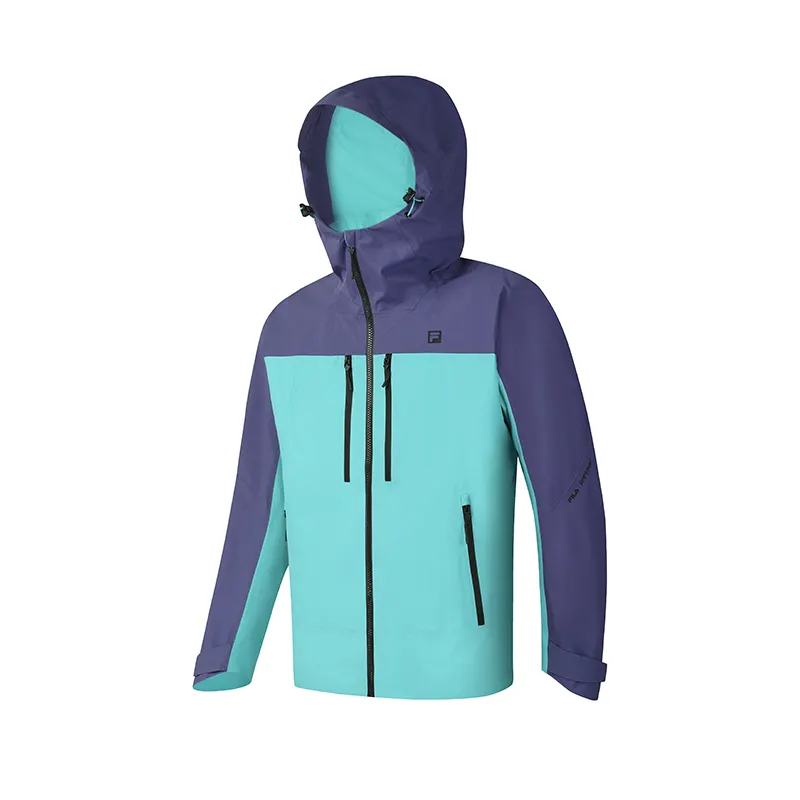 FILA Windbreaker Jacket Men's Teal Blue Water