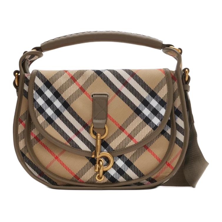 Женская сумка Burberry B Clip (коричневая)