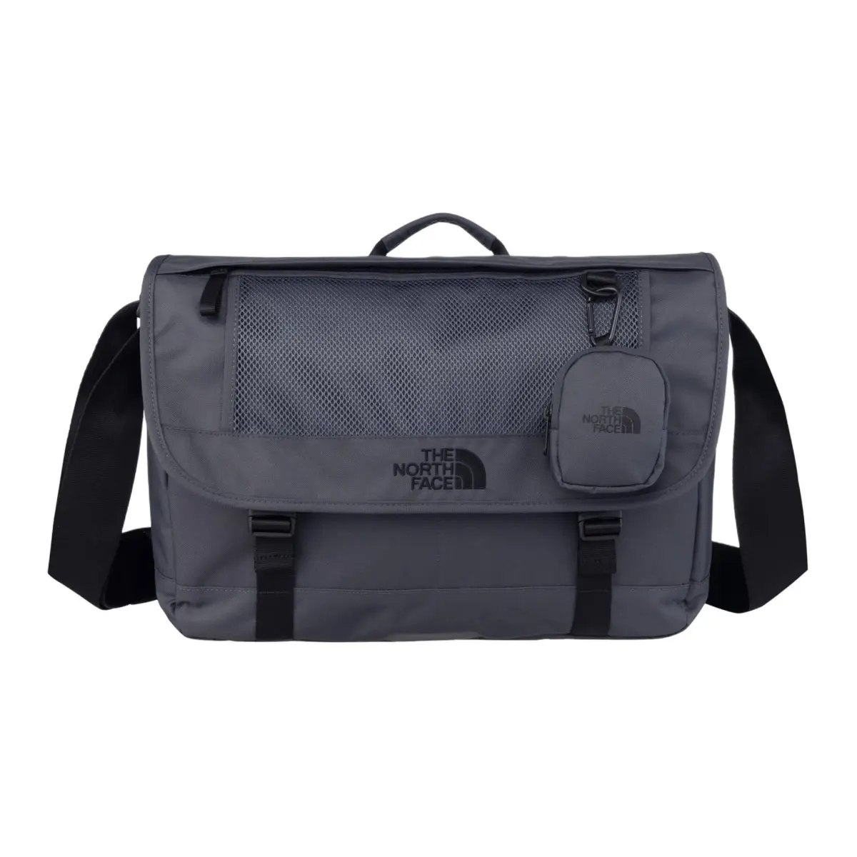 THE NORTH FACE 25L Messenger Bag One Shoulder Portable Outdoor Bag Polyester Charcoal Gray Men's