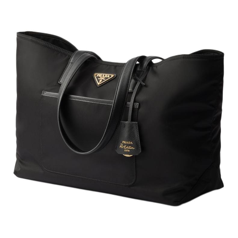 Женская сумка Prada Re-Edition 1978 Saffiano Tote (черные) — фото 2