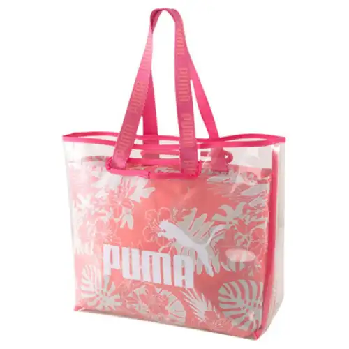 PUMA Polyurethane Jelly Bag, Tote Bag, Shopping Bag, Handbag Women's Pink