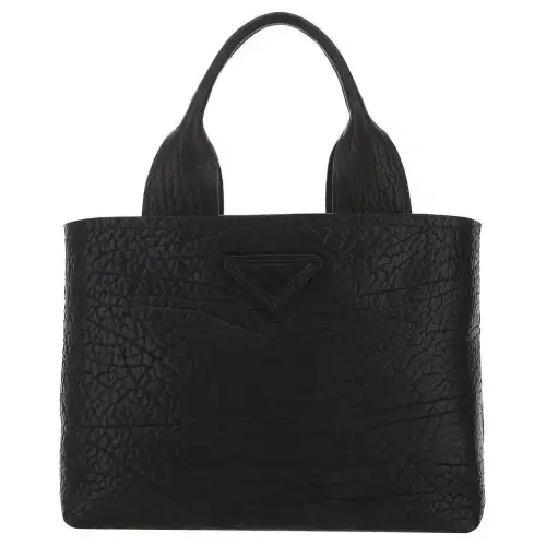 PRADA Leather Tote Bag, Shopping Bag, Handbag Women's Black