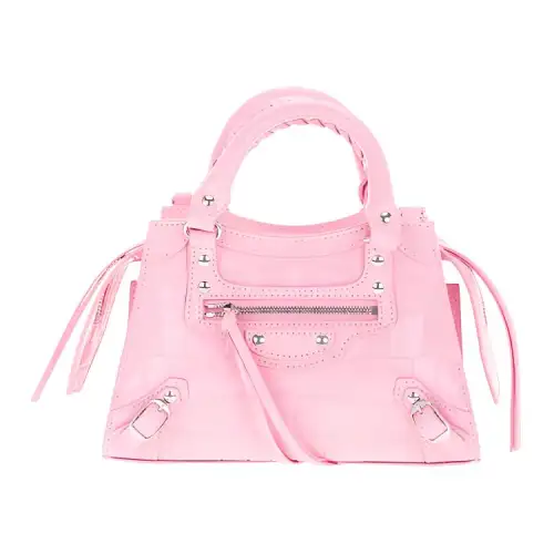Balenciaga Cow Leather Shoulder Bag Mini Women's Pink