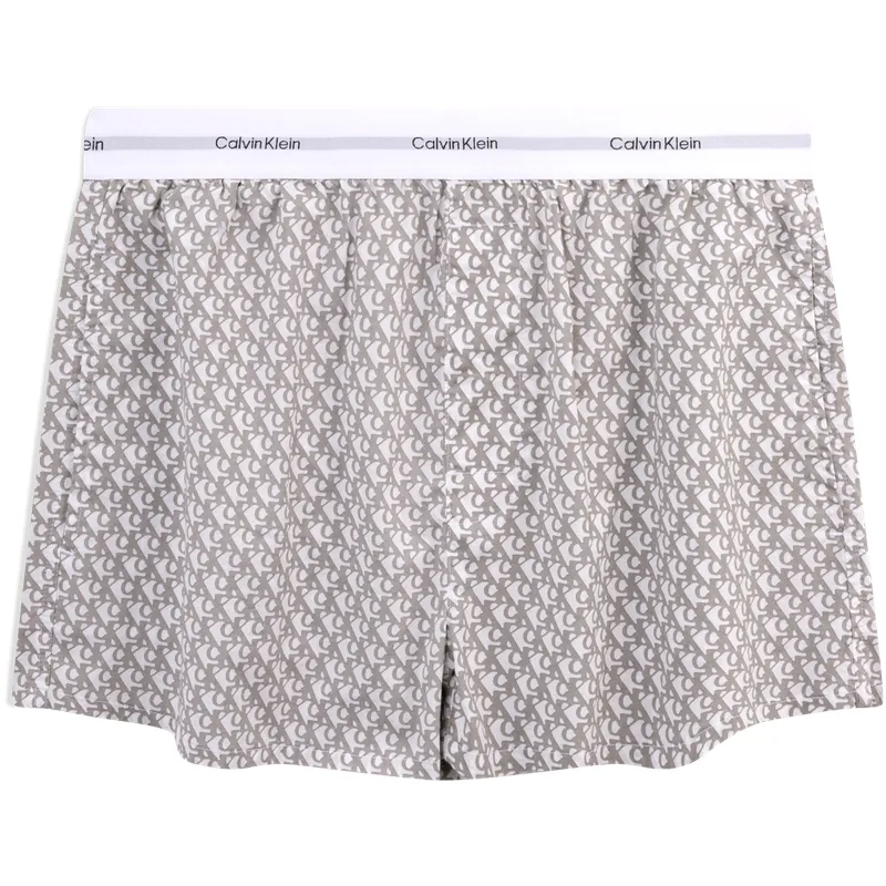 CALVIN KLEIN Pajama Pants Women's White Base Letter