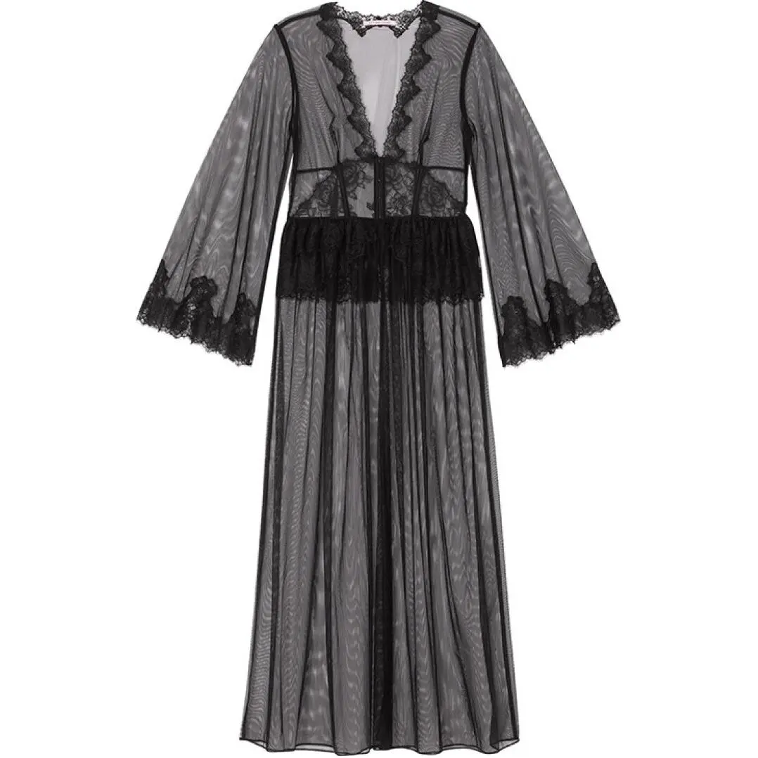 Victoria's Secret Sleep Robe Women's Black